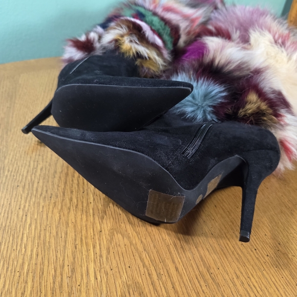 JEFFREY CAMPBELL Gamor Genuine Rabbit Fur Boot Like New Size 6.5 Without Box - Picture 9 of 11